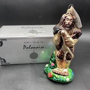 1999 KURT ADLER POLONAISE COWARDLY LION WIZARD OF OZ 6.5" ORNAMENT